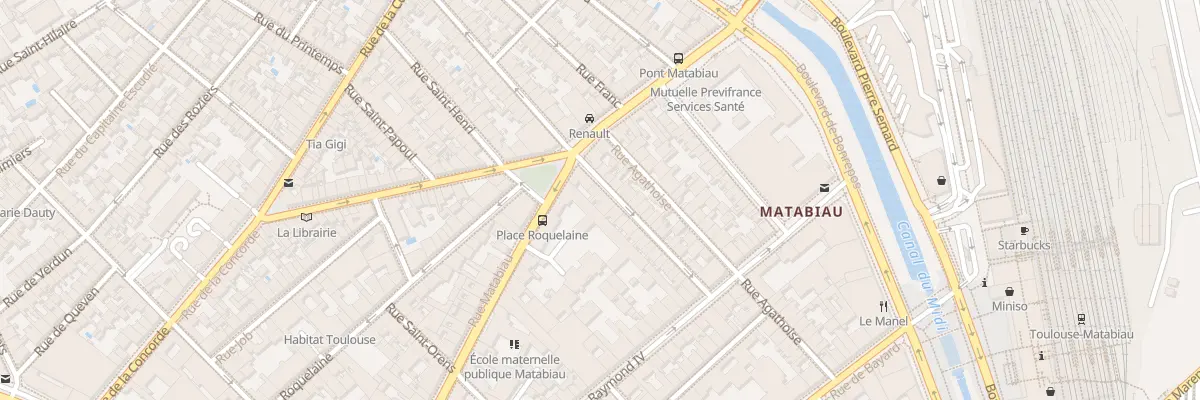 Plan du 27 Rue Sainte Marthe à Toulouse