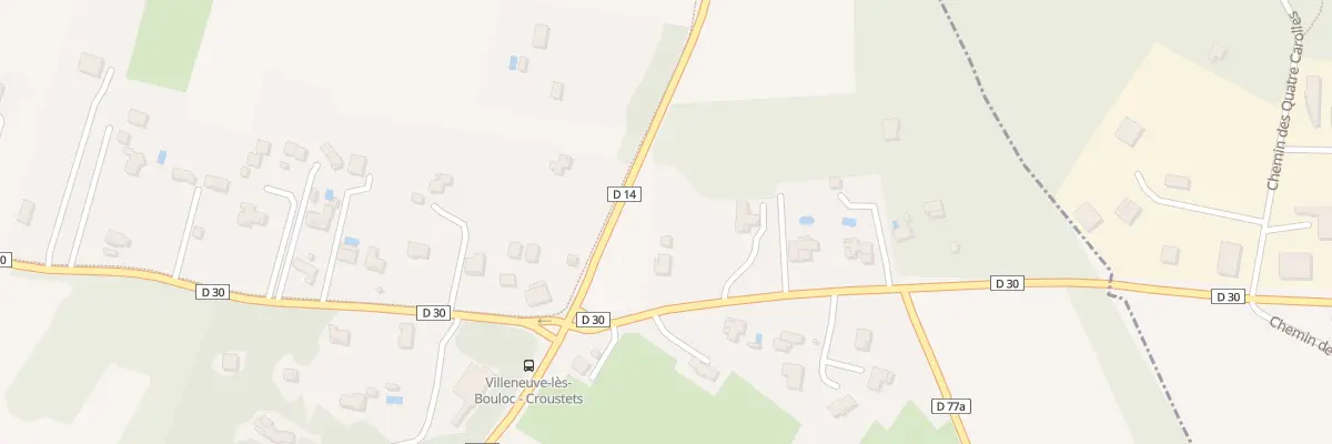 Plan du 65 Rte de Vacquiers à Villeneuve-lès-Bouloc