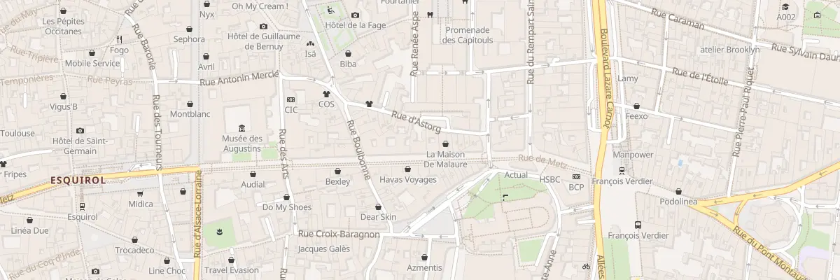 Plan du 35 Rue de Metz à Toulouse