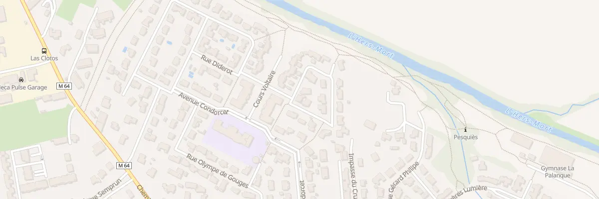 Plan du 1B Rue Abbe Gregoire à Launaguet