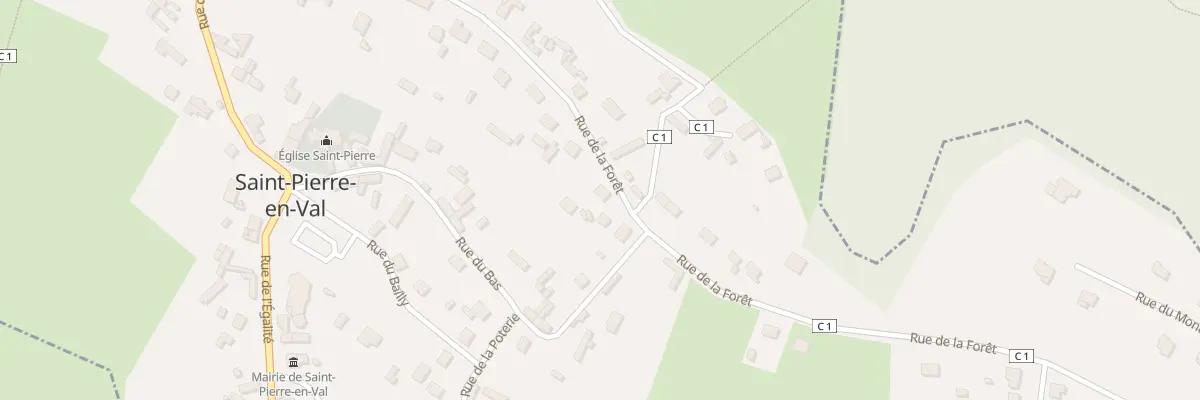 Plan du 5043 St Pierre en Val à Saint-Pierre-en-Val