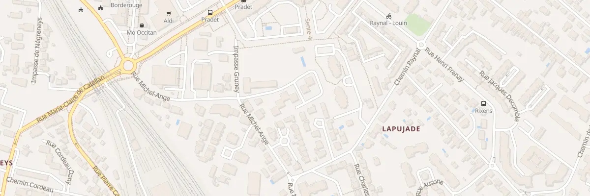 Plan du 92 Rue Michel Ange à Toulouse