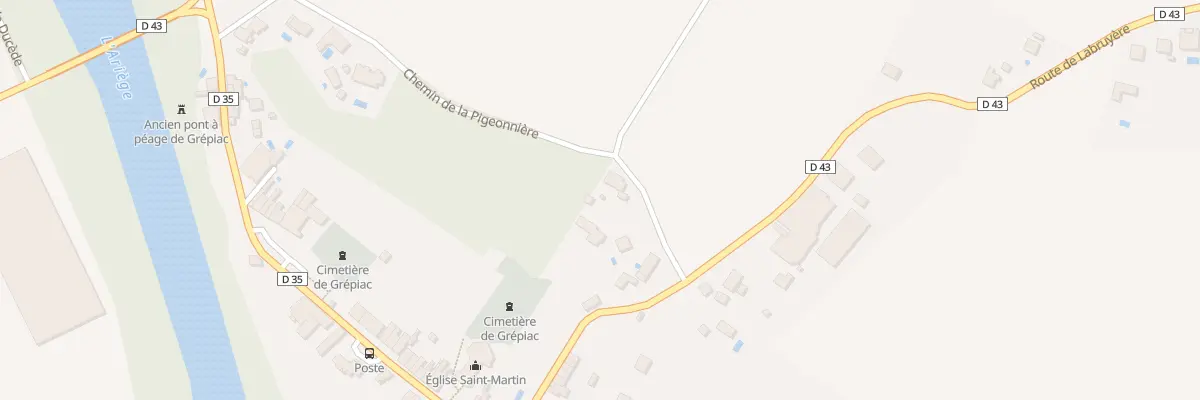Plan du 5 Che de Cantemerle à Grépiac