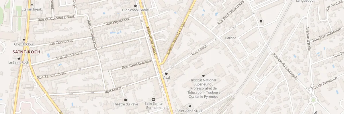 Plan du 5 Rue Capus à Toulouse