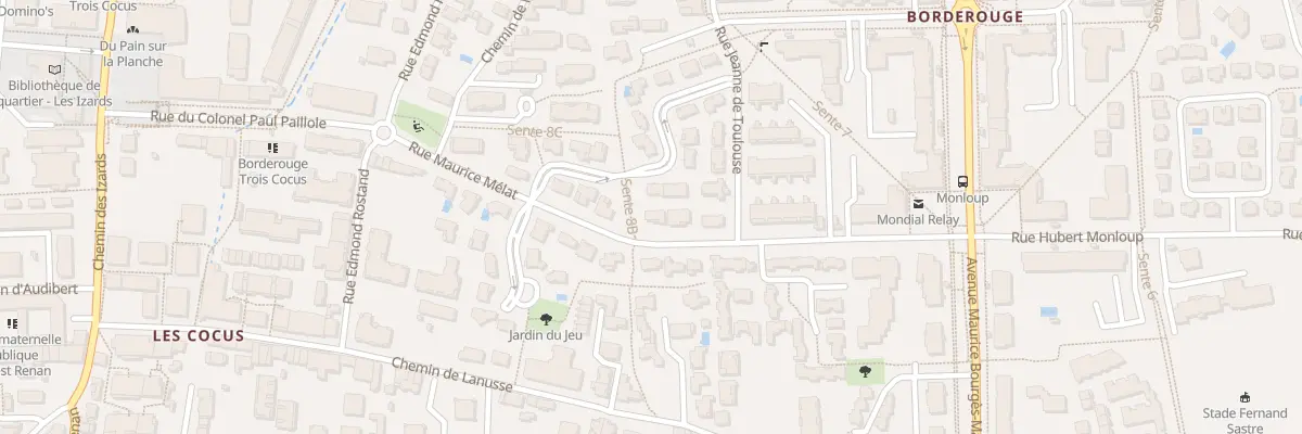 Plan du 10 Rue Maurice Melat à Toulouse