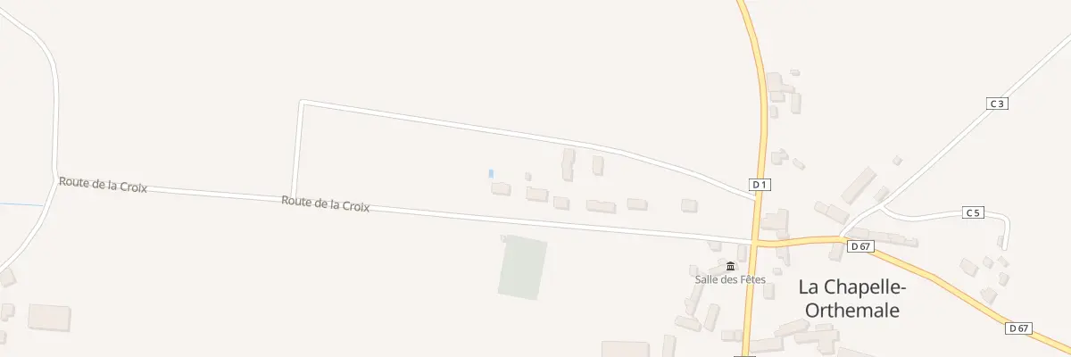 Plan du 18 Rte de la Croix à La Chapelle-Orthemale
