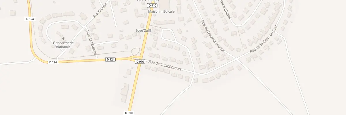 Plan du 16 Rue de la Liberation à Thivars