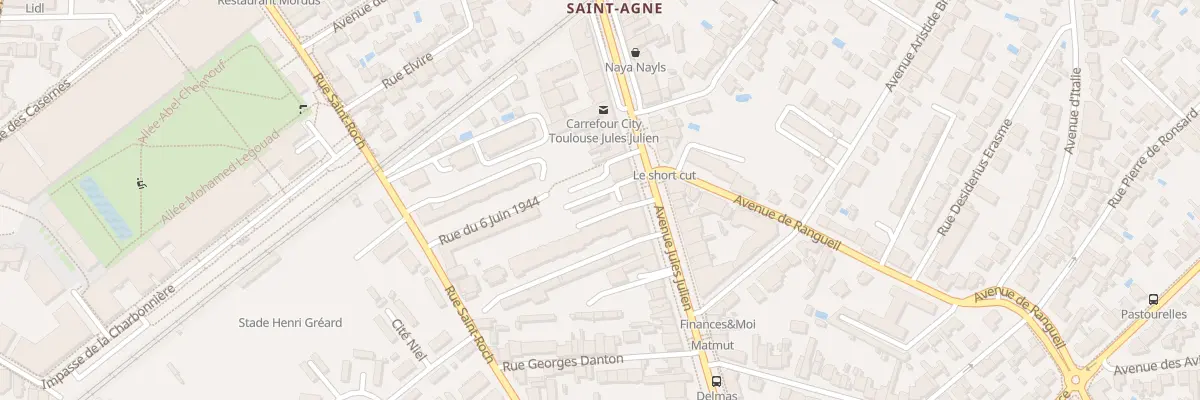 Plan du 107 Av Jules Julien à Toulouse