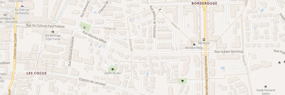 Plan du 8 Rue Maurice Melat à Toulouse