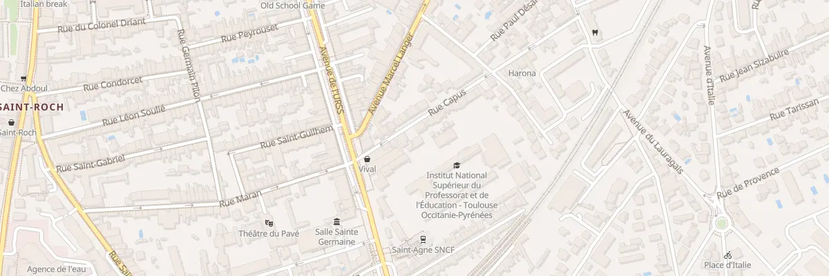 Plan du 8 Rue Capus à Toulouse