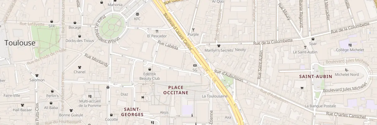 Plan du 63 Bd Lazare Carnot à Toulouse