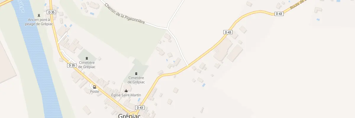 Plan du 1 Che de Cantemerle à Grépiac