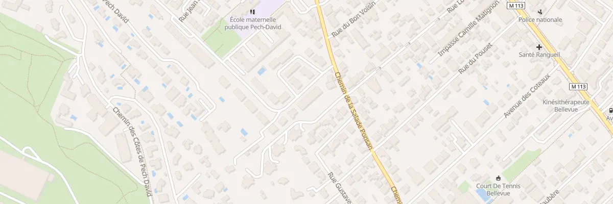 Plan du 15B Rue Lefranc de Pompignan à Toulouse