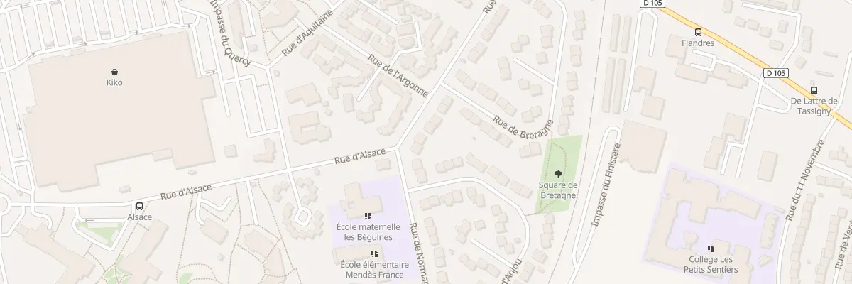 Plan du 25 Rue de Normandie à Lucé