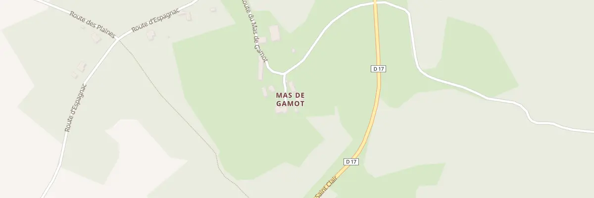 Plan du 5148 Gamot à Saint-Chamarand