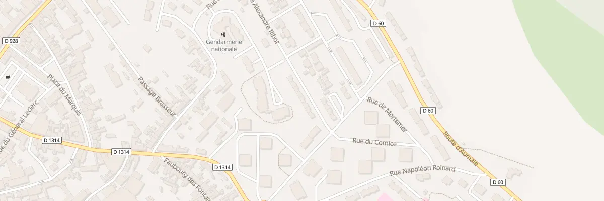 Plan du 7 Rue Alexandre Ribot à Neufchâtel-en-Bray