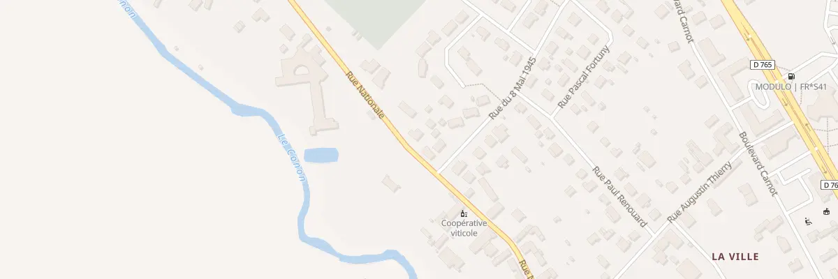 Plan du 5 Rue Nationale à Cour-Cheverny