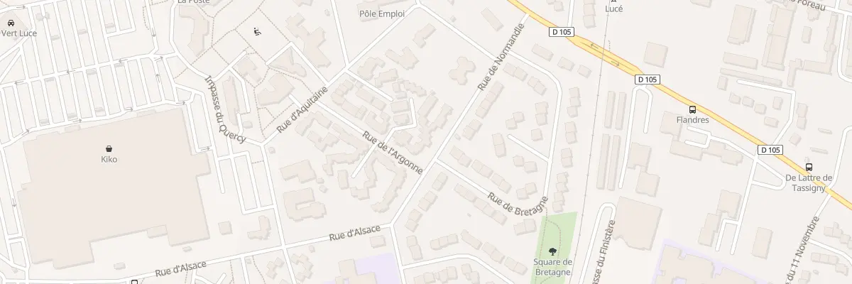 Plan du 8 Rue de Normandie à Lucé