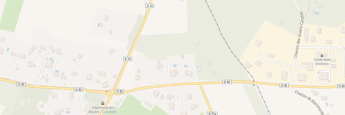 Plan du 193 Rte de Vacquiers à Villeneuve-lès-Bouloc