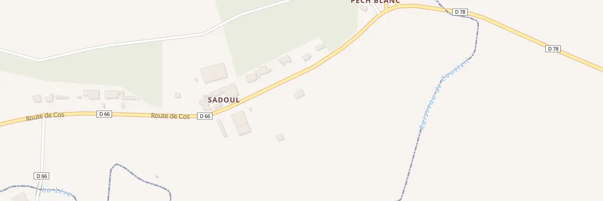 Plan du 223 Rte de Cos à Mirabel