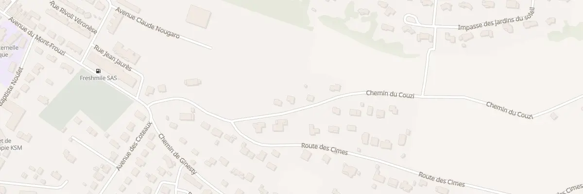 Plan du 9 Che du Couzi à Venerque