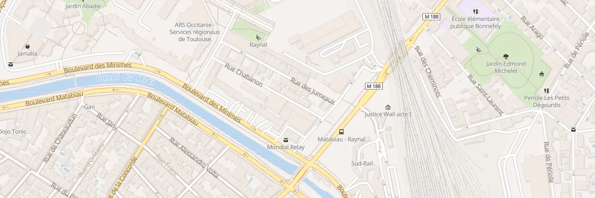 Plan du 10 Rue Chabanon à Toulouse