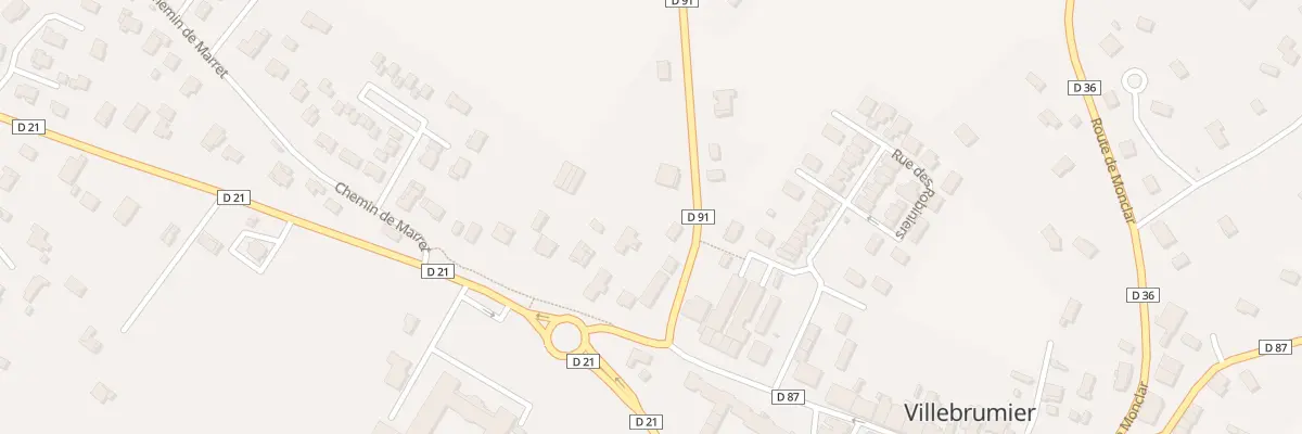 Plan du 95 Rte de Saint-nauphary à Villebrumier