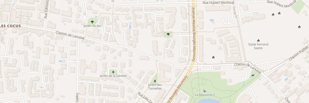 Plan du 122 Che de Lanusse à Toulouse