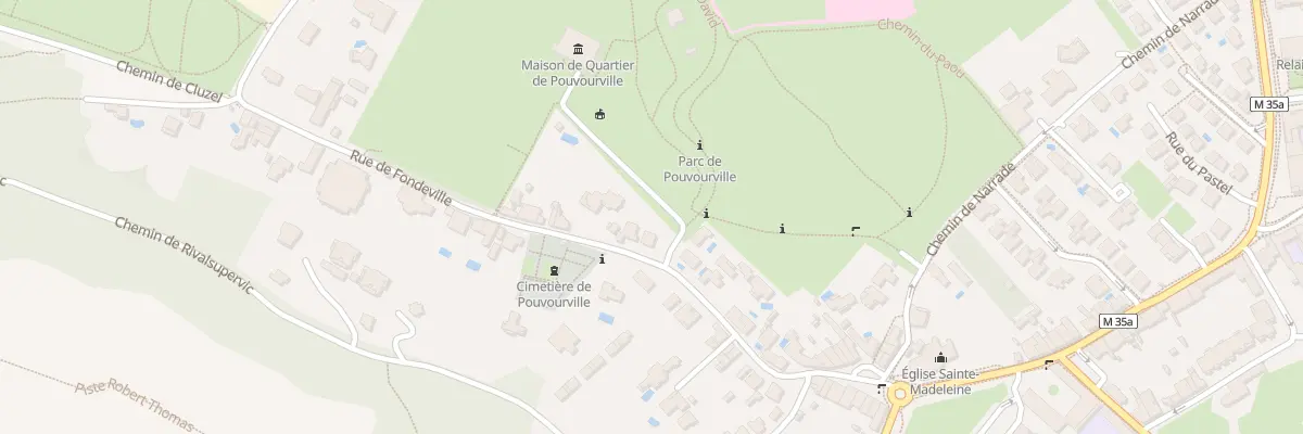 Plan du 70 Rue de Fondeville à Toulouse