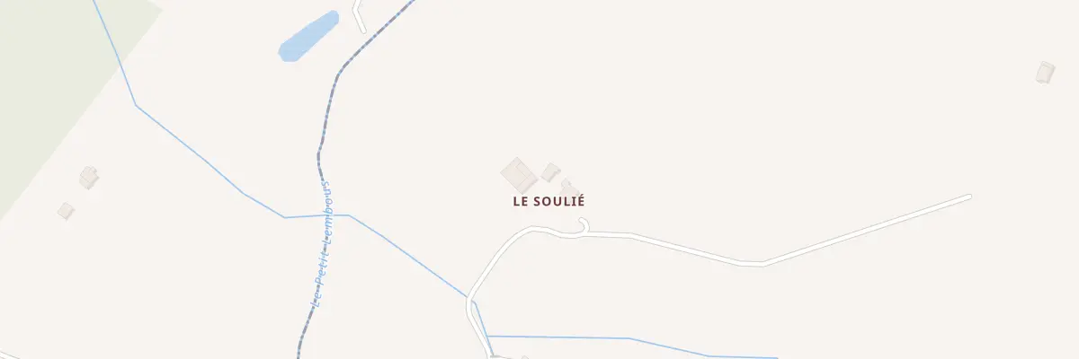 Plan du 1181 Che du Soulié à Auty