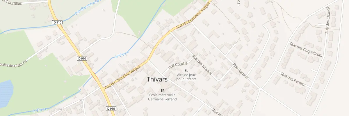 Plan du 1 Rue Courbe à Thivars