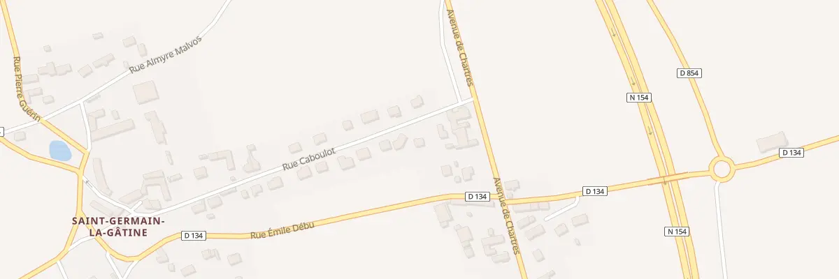 Plan du 25 Rue Caboulot à Berchères-Saint-Germain