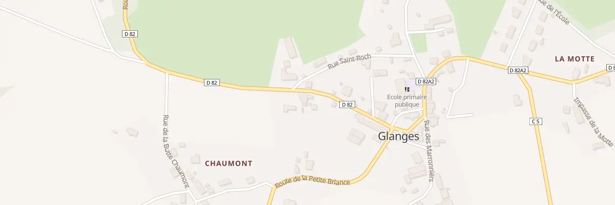 Plan du 5018A Le Bourg à Glanges