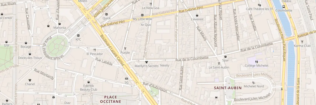 Plan du 18 Rue de la Colombette à Toulouse
