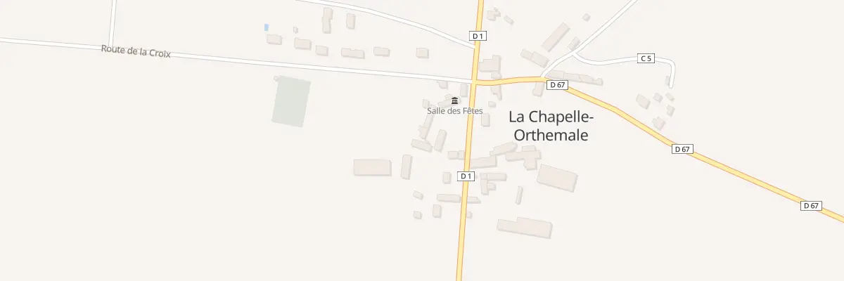 Plan du 8 Rte de Neuillay les Bois à La Chapelle-Orthemale