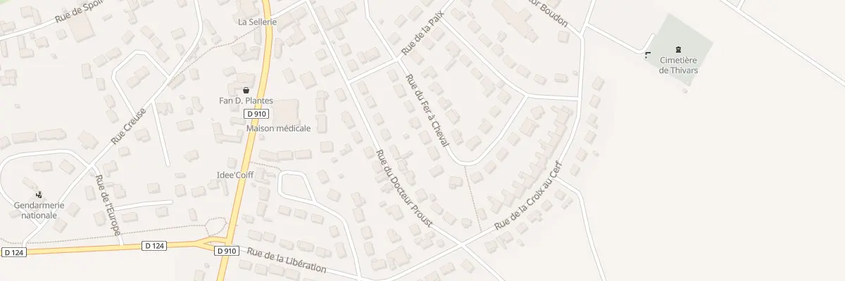 Plan du 33 Rue du Fer à Cheval à Thivars