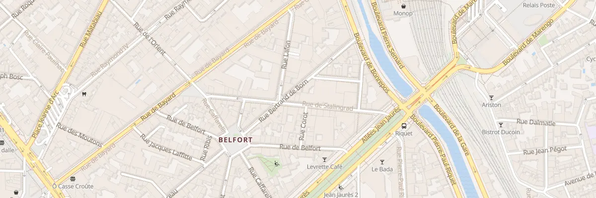 Plan du 10 Rue Stalingrad à Toulouse