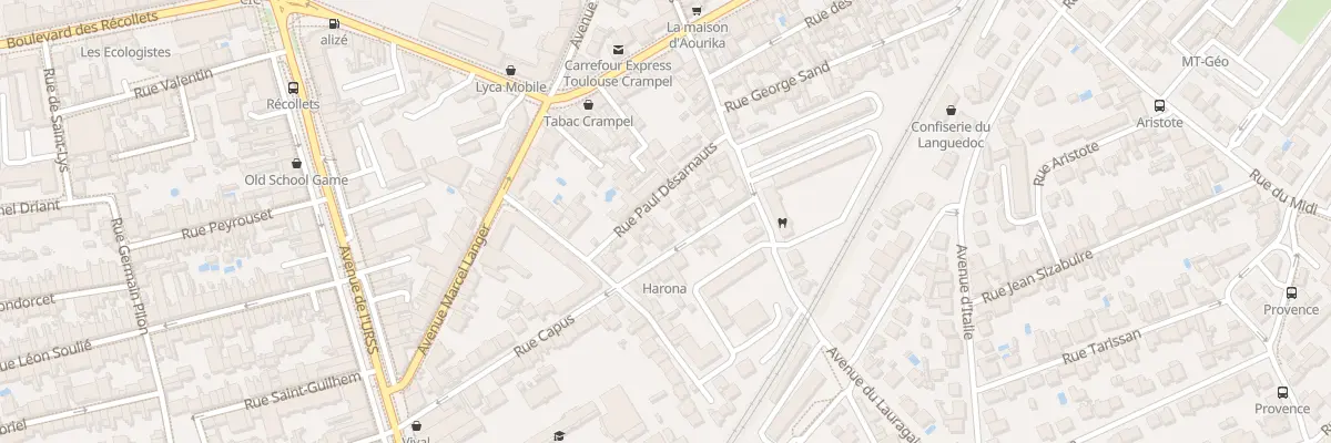 Plan du 35 Rue Capus à Toulouse