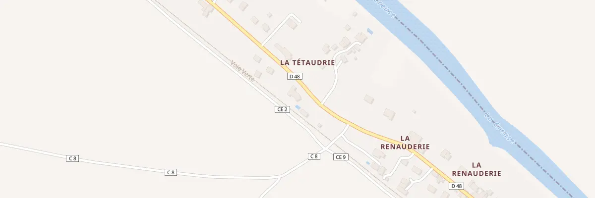 Plan du 50 Rue du Gué de l’île à Thenay
