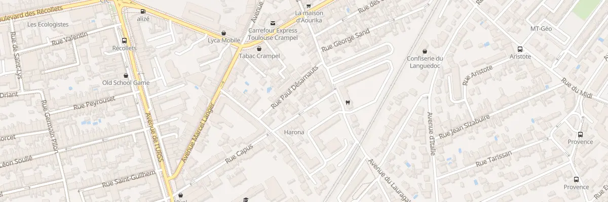 Plan du 37 Rue Capus à Toulouse