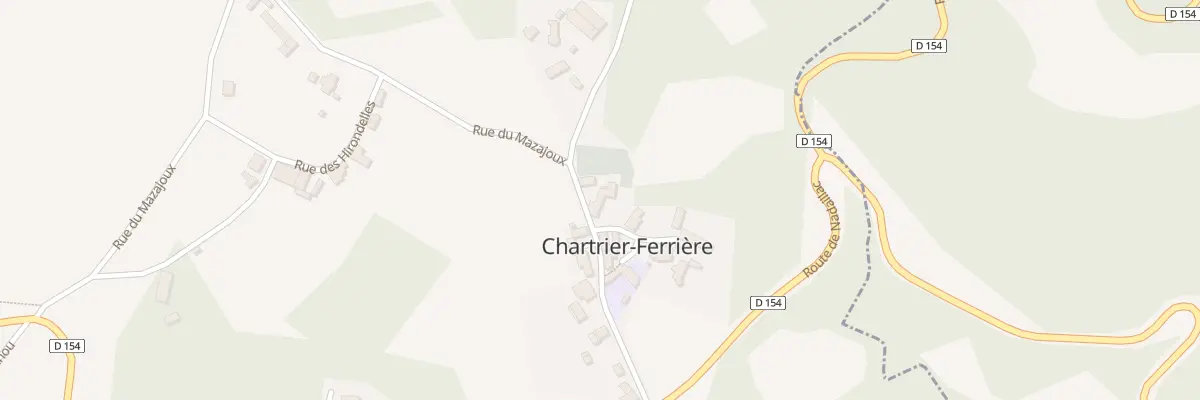 Plan du 1 Rue Du 19 Mars 1962 à Chartrier-Ferrière