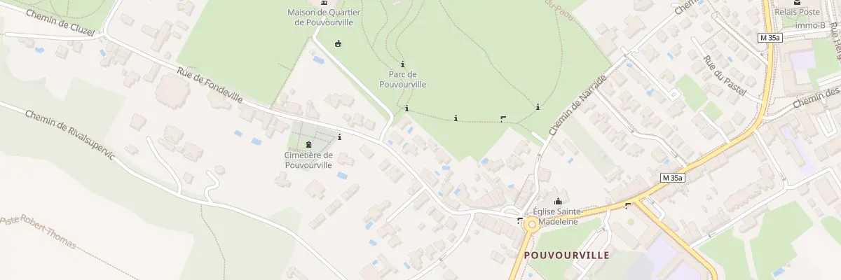 Plan du 64 Rue de Fondeville à Toulouse