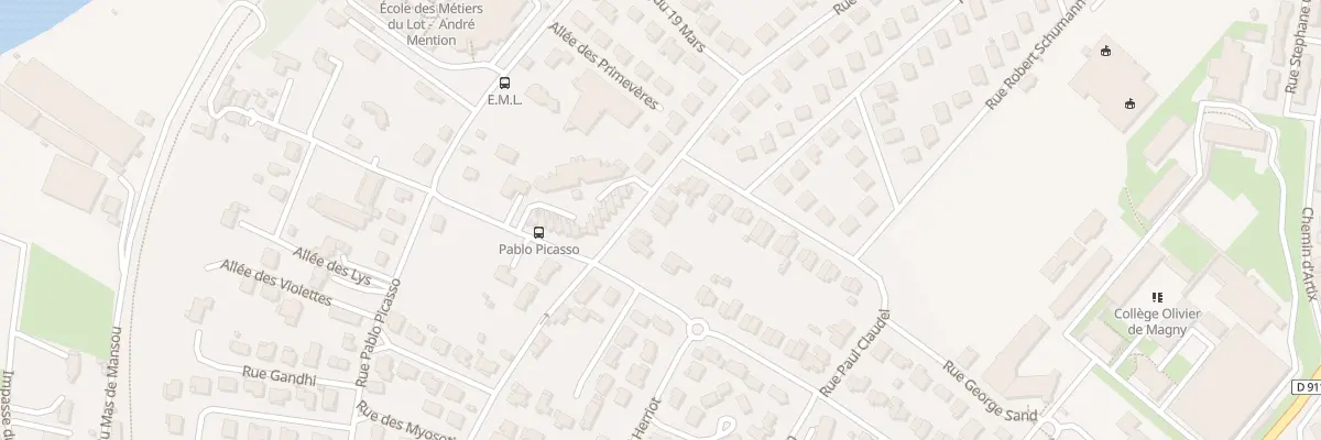 Plan du 56 Rue Paul Claudel à Cahors