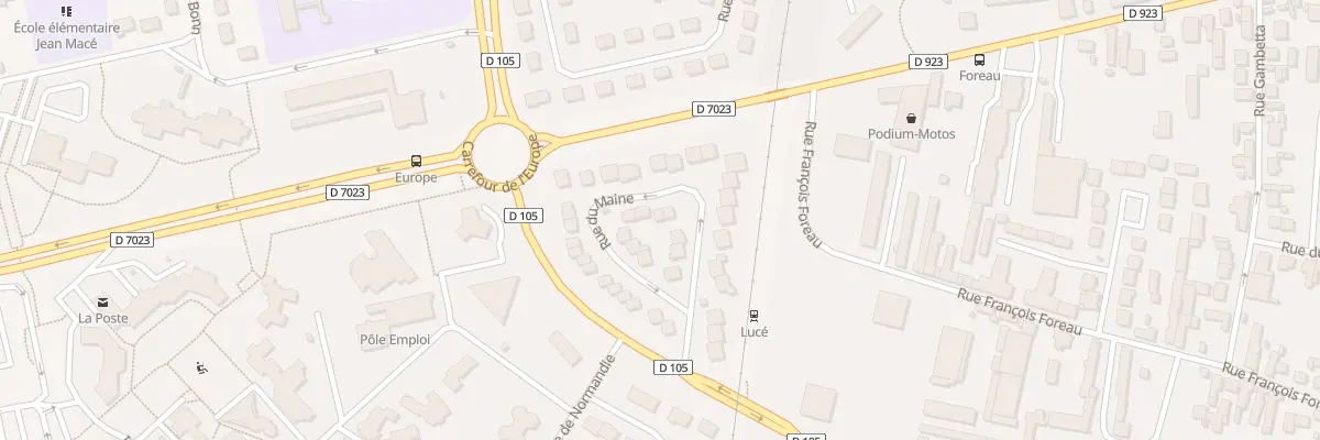 Plan du 9 Rue du Maine à Lucé