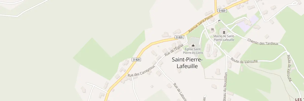 Plan du 88 Rue de l’Eglise à Saint-Pierre-Lafeuille
