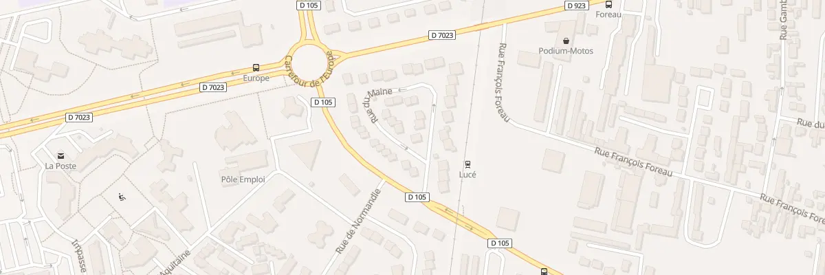 Plan du 1 Rue du Maine à Lucé
