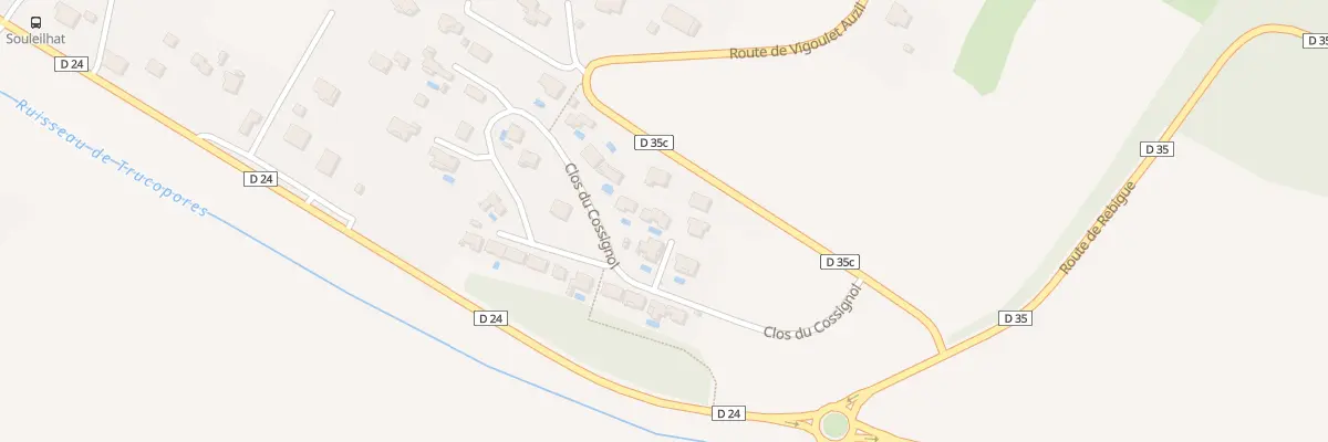 Plan du 13 Clos du Cossignol à Aureville