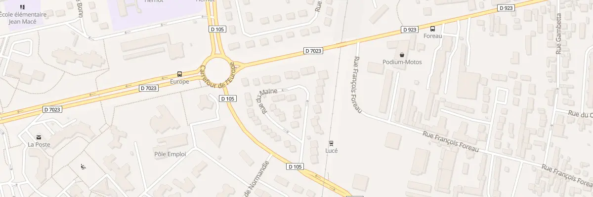Plan du 7 Rue du Maine à Lucé