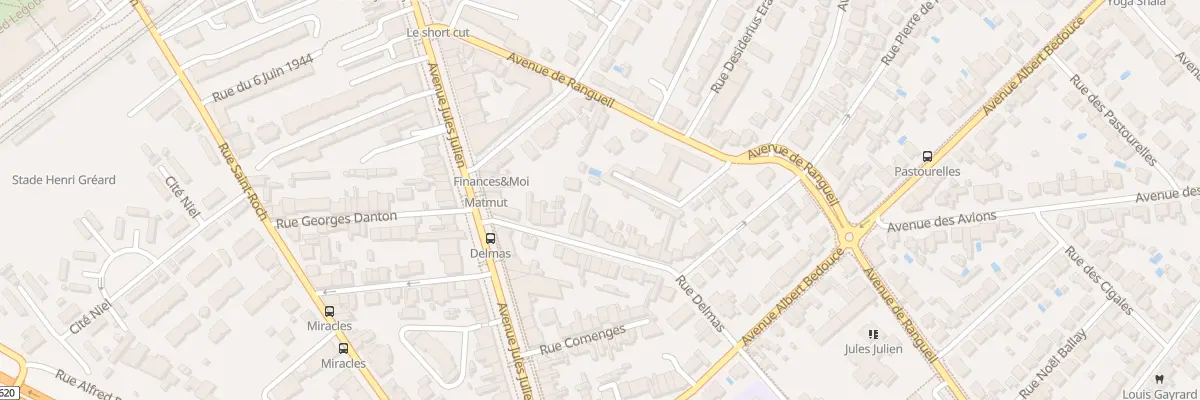 Plan du 15 Rue Delmas à Toulouse
