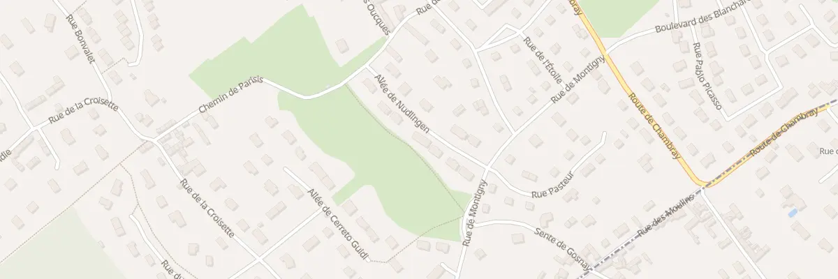 Plan du 7 All de Nudlingen à Saint-Marcel